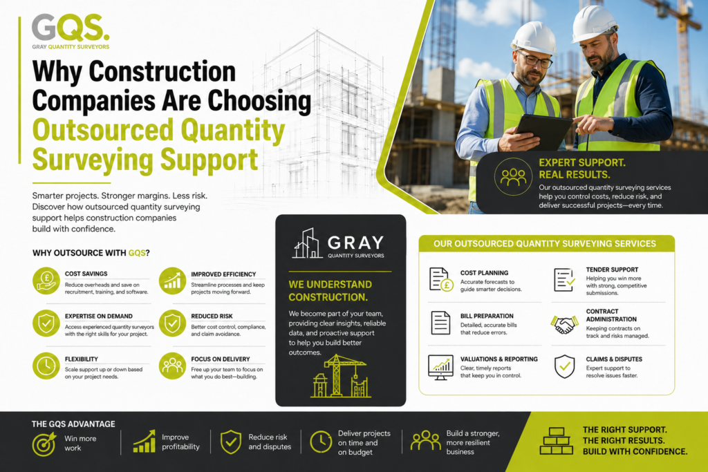Why Construction Companies Are Choosing Outsourced Quantity Surveying Support
